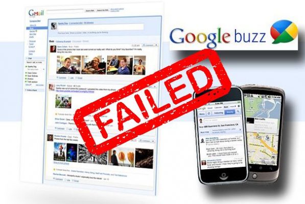 Google buzz là một trong những dự án thất bại của Google