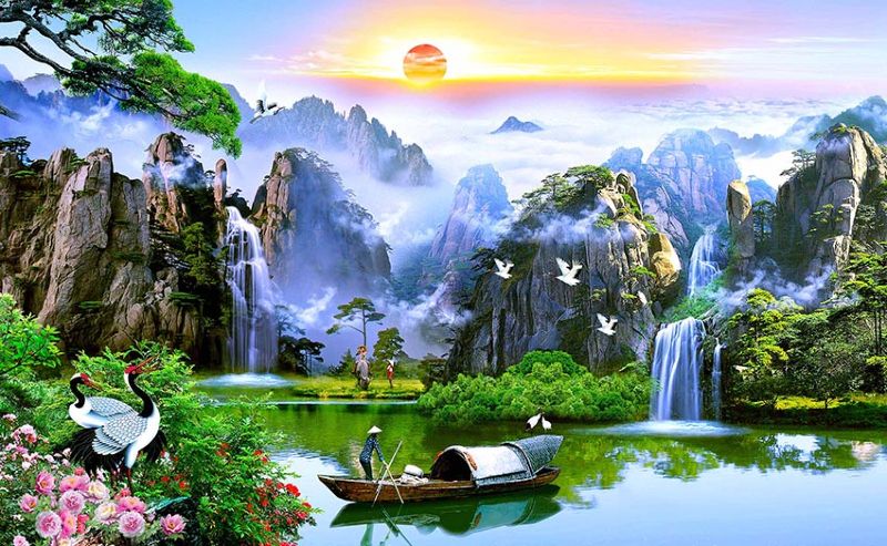 Tranh phong thủy mang ý nghĩa may mắn, thịnh vượng
